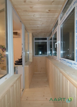 Внутренняя отделка балкона деревянной вагонкой с утеплением пеноплекс 30 мм